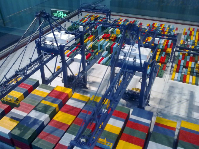 西青区港口集装箱堆场